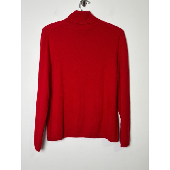 Charter Club Womens Cashmere Turtleneck Sweater XL Red Quiet Luxury Old Money - Picture 2 of 6